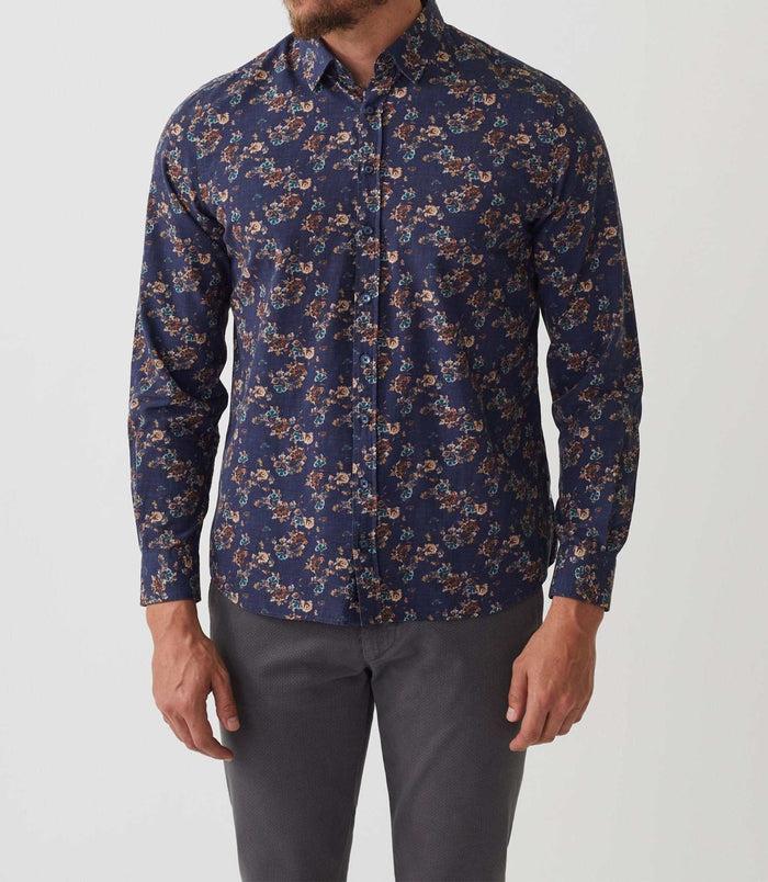 Izac Chemise Casual Imprimé Marine "Alya"