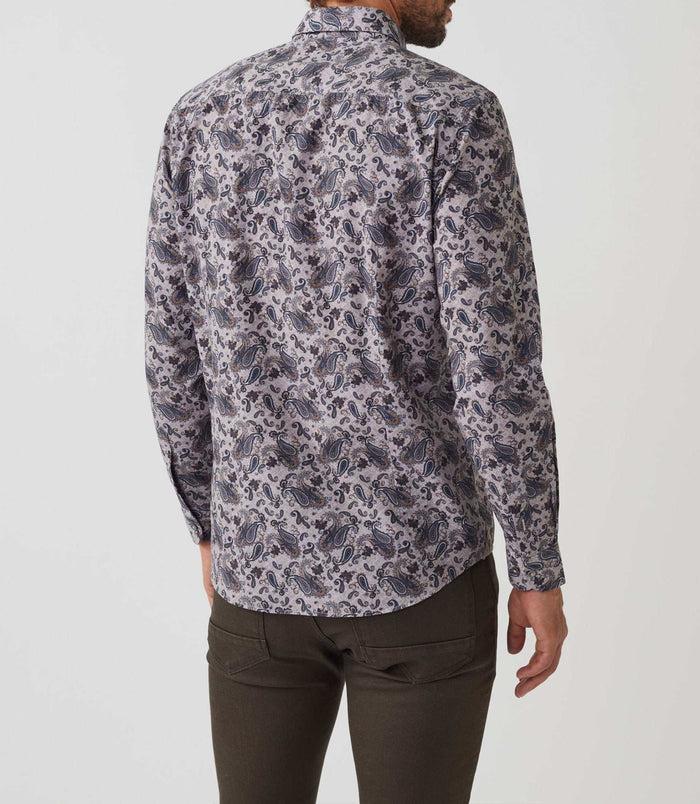 Izac Chemise Casual Imprimée Beige "Alan"