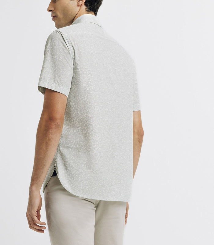 Izac Chemise Casual Imprimée Vert Clair