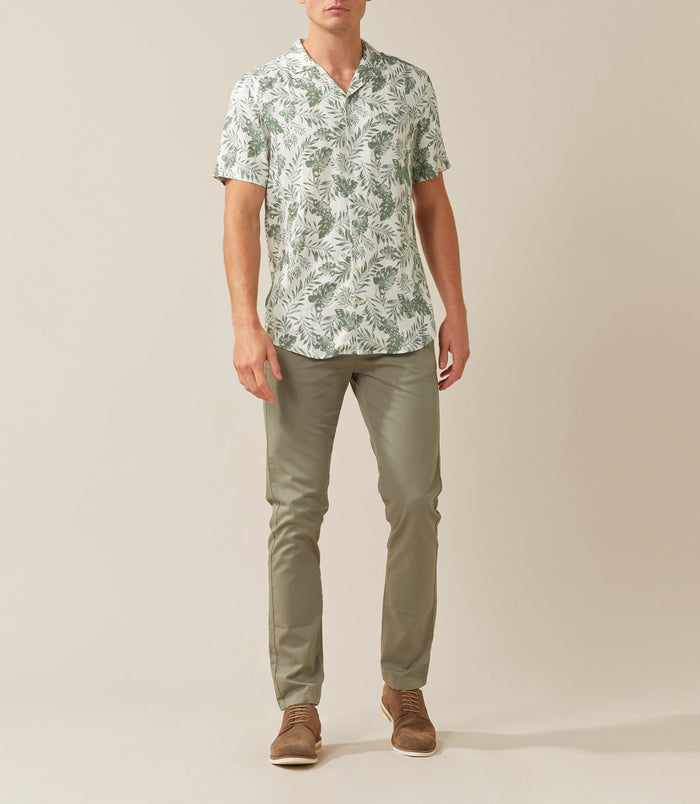 Izac Chemise Casual Kaki "Tan"