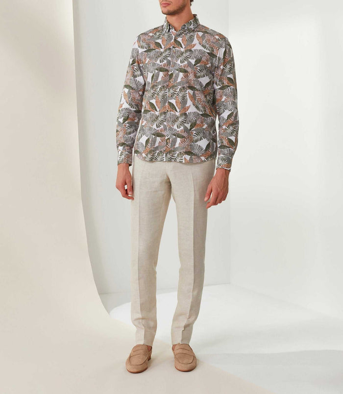 izac Chemise casual kaki "Teo"