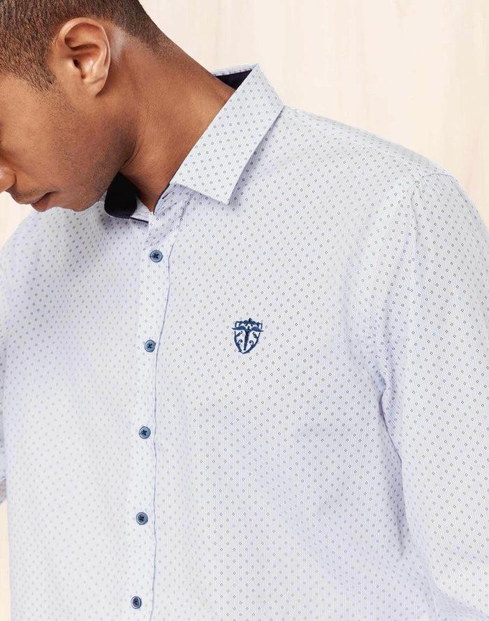 Izac Chemise Casual Marine