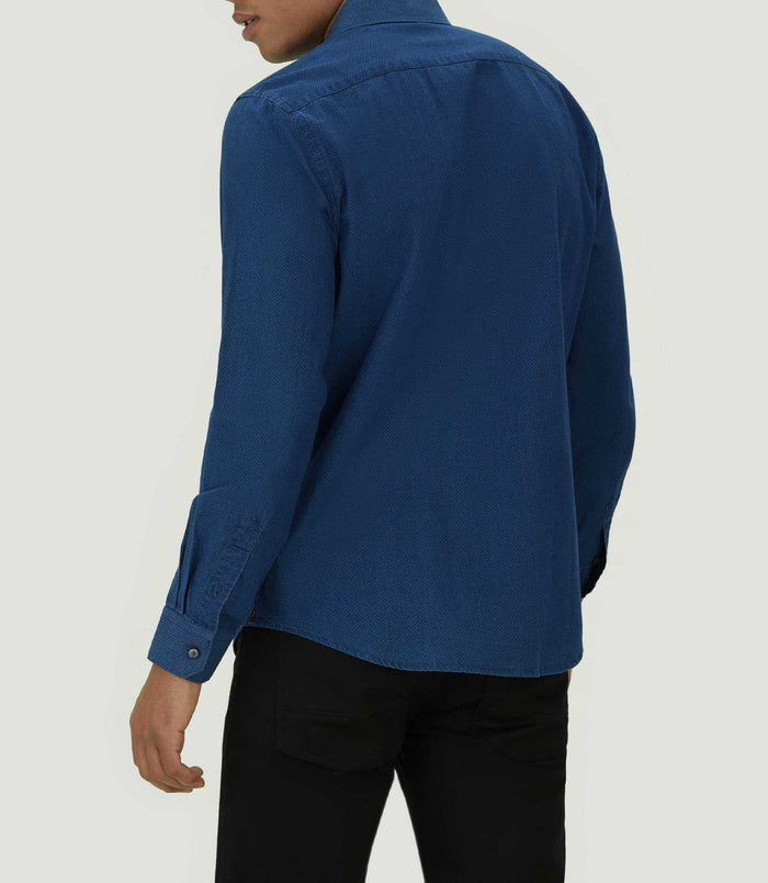 Izac Chemise Casual Marine Délavé "Mayda"