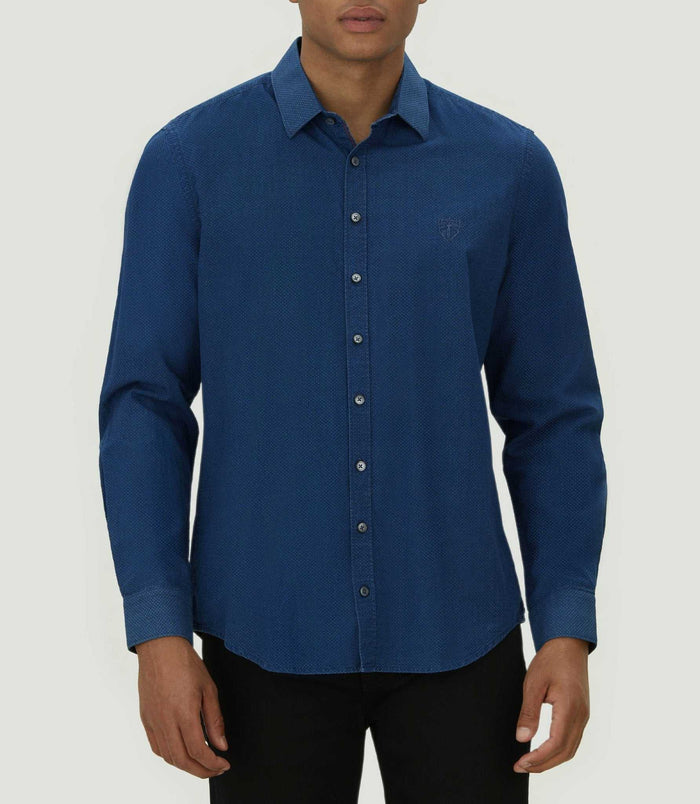 izac Chemise casual marine délavé "Mayda"