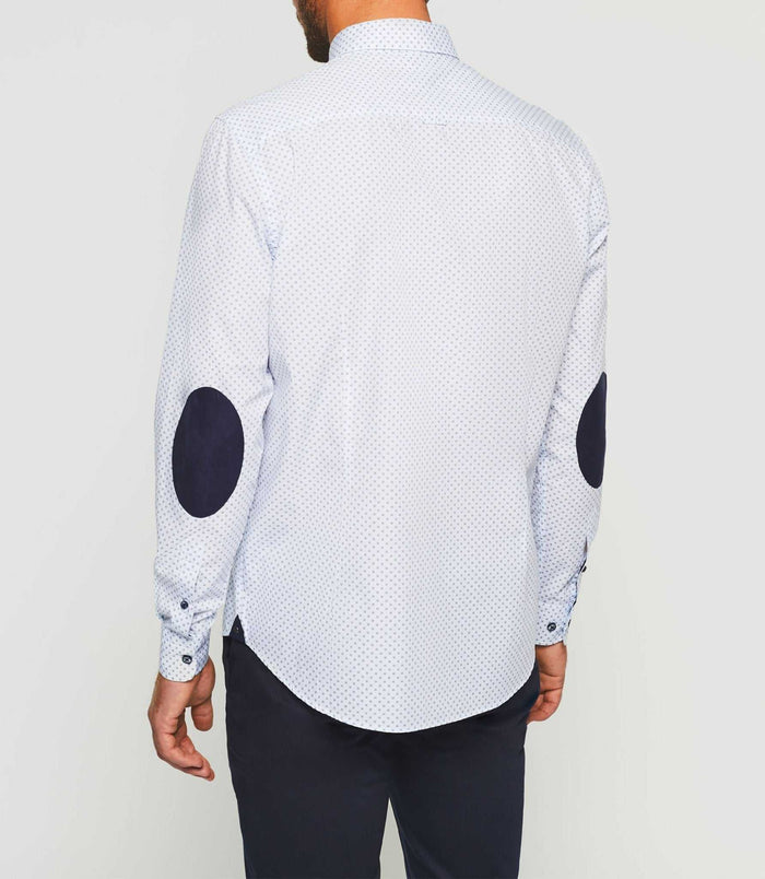 Izac Chemise Casual Marine Et Blanche "Kelly"