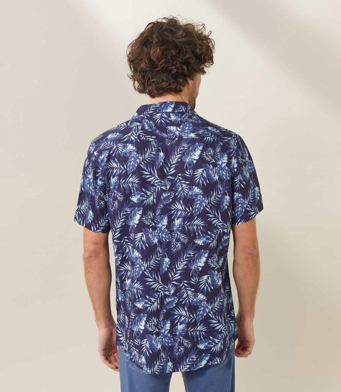 Izac Chemise Casual Marine "Tan"