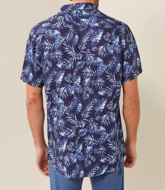 Izac Chemise Casual Marine "Tan"