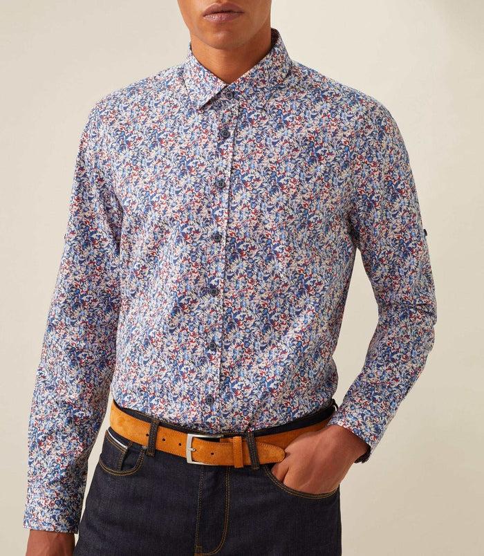 Izac Chemise Casual Marine "Tiger"