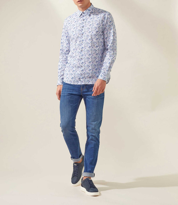 izac Chemise casual marine "Tim"