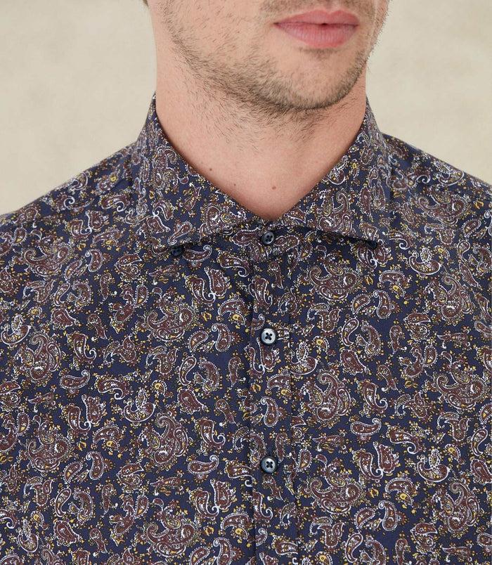 Izac Chemise Casual Marron "Martin"