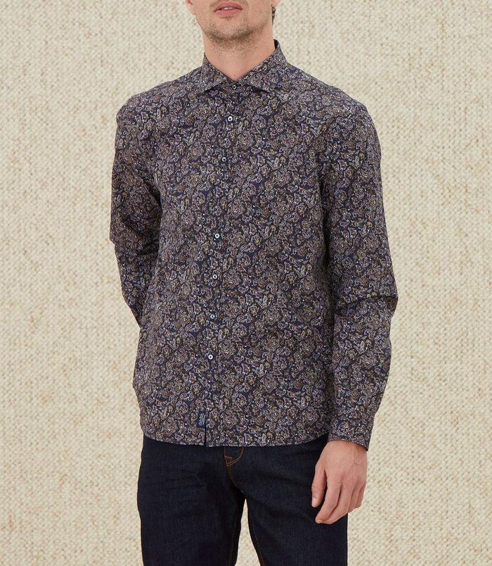izac Chemise casual marron "Martin"