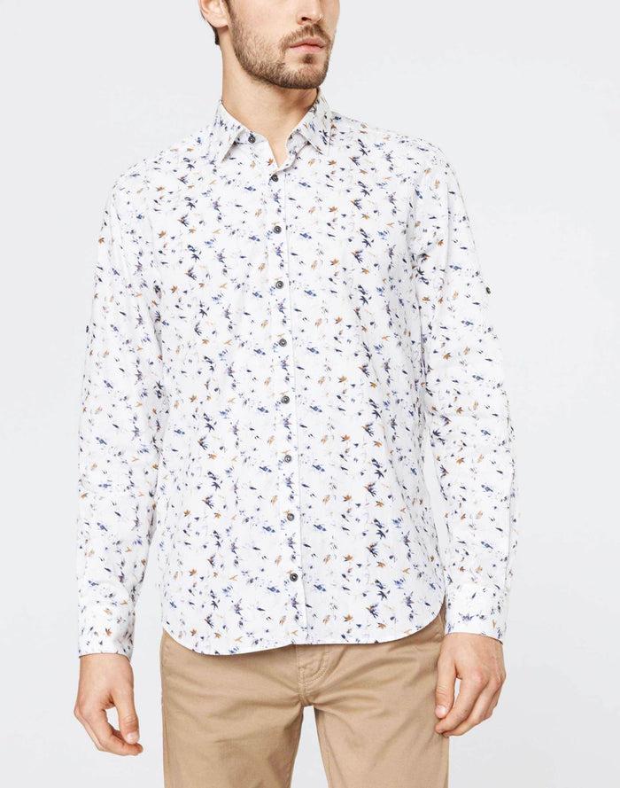 izac Chemise casual motif feuillage