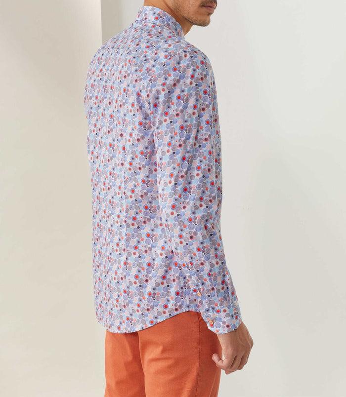 Izac Chemise Casual Orange "Tim"