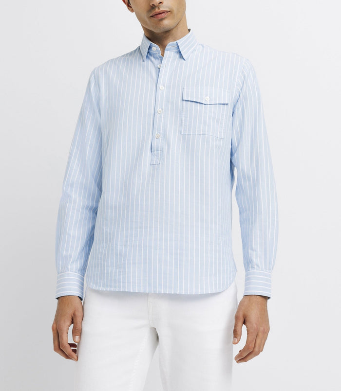 Izac Chemise Casual Polo Ciel