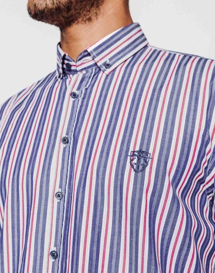 izac Chemise casual rayée