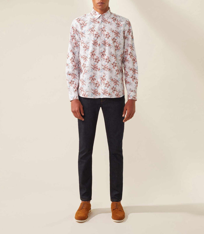 izac Chemise casual rouille "Thibo"