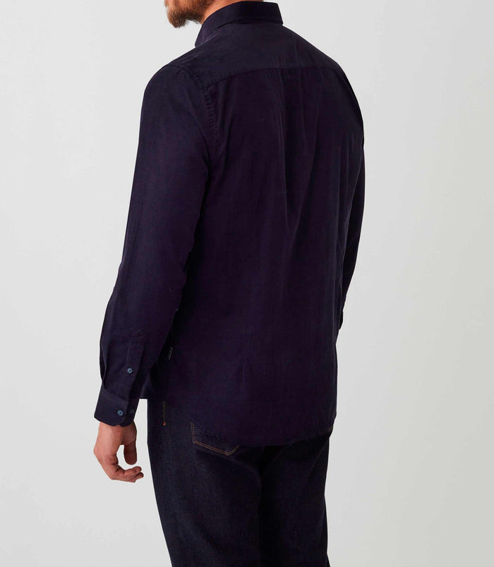 izac Chemise casual velours marine "Angelo"