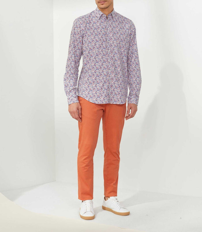 Izac Chemise Casual Violette "Tigrane"