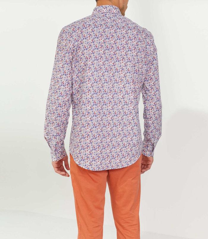 Izac Chemise Casual Violette "Tigrane"