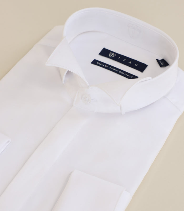 Izac Chemise Cérémonie 100% Coton Blanche