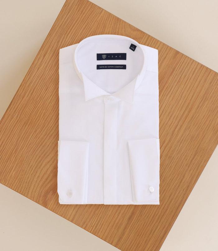 Izac Chemise Cérémonie 100% Coton Blanche