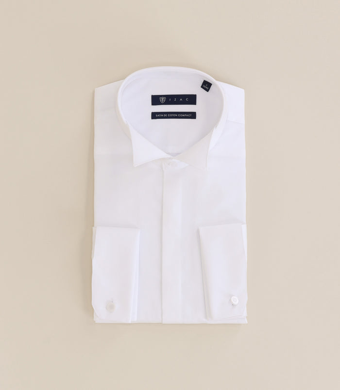 izac Chemise cérémonie 100% coton blanche