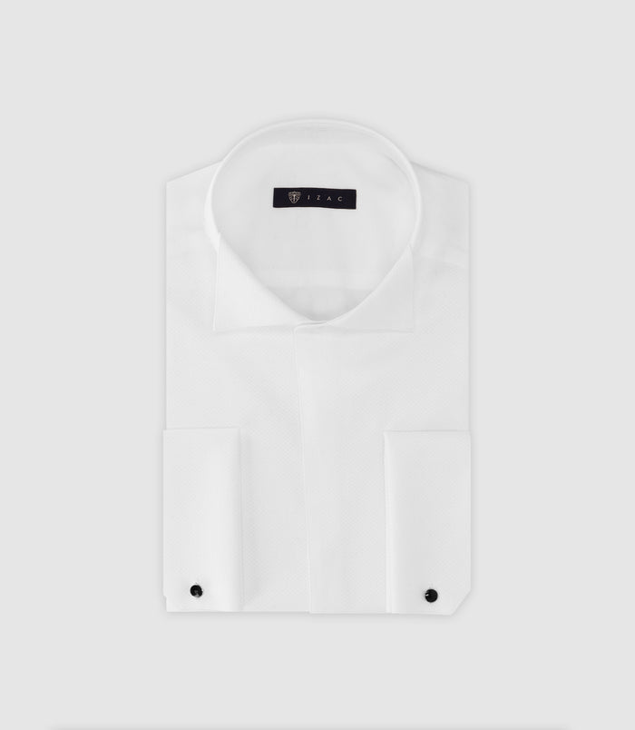 izac Chemise cérémonie col cassé blanche