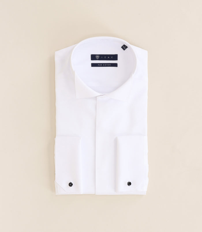 izac Chemise cérémonie col cassé blanche