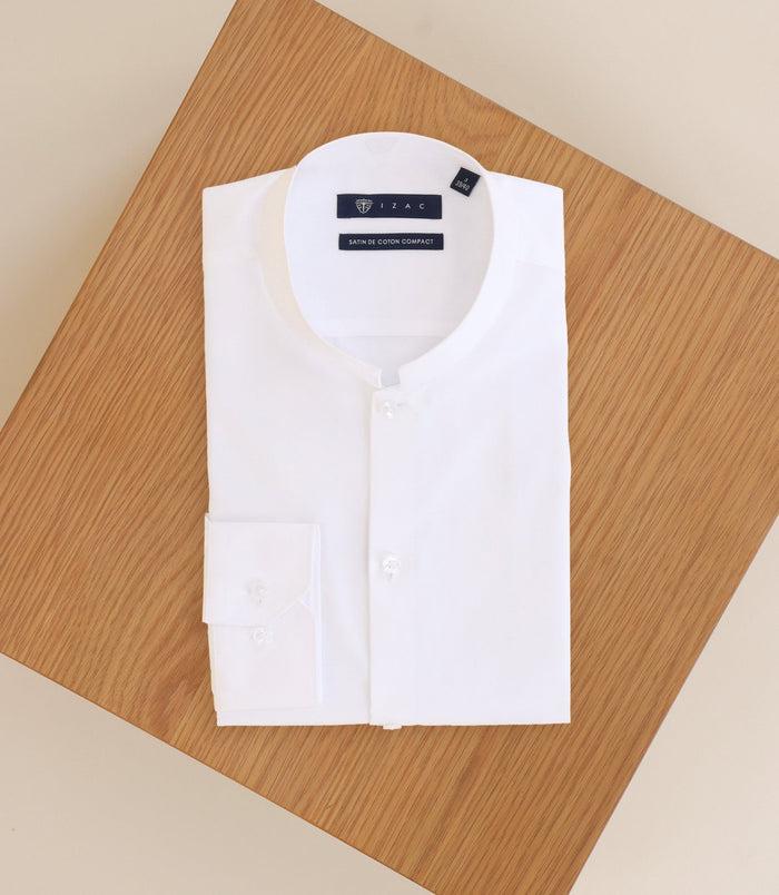 Izac Chemise Cérémonie Col Officier Blanche
