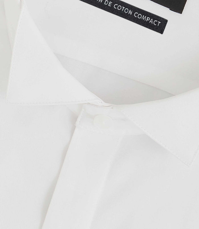 Izac Chemise Cérémonie En Satin Blanc METAPHOR