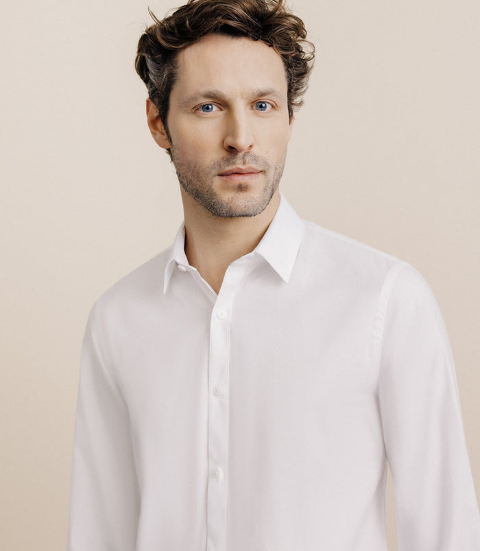 Izac Chemise Col Français Blanche