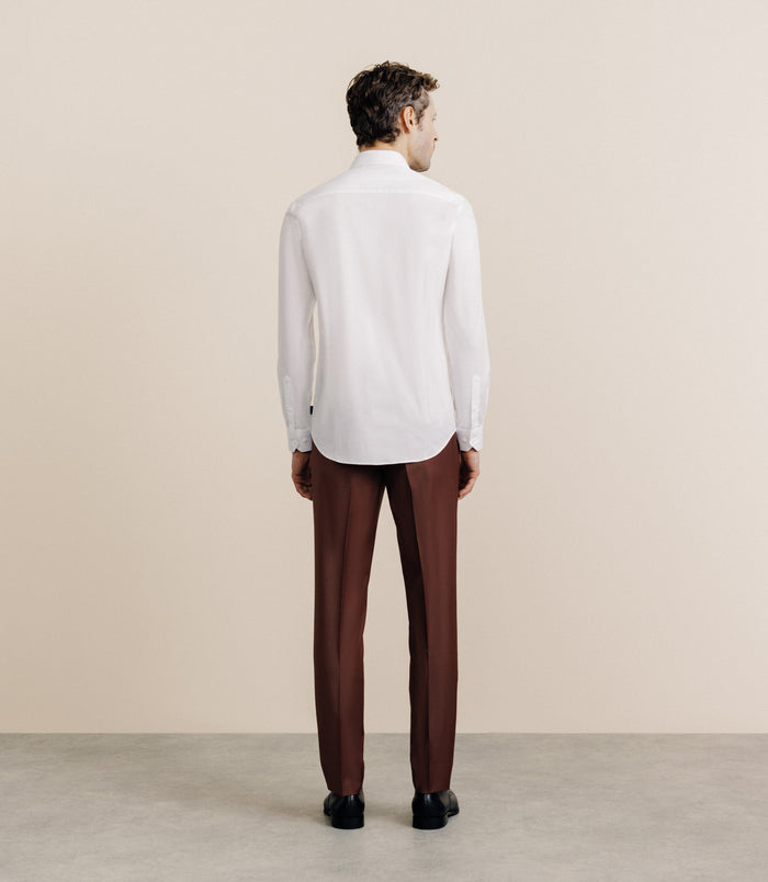 Izac Chemise Col Français Blanche