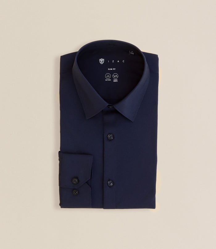 izac Chemise col français marine