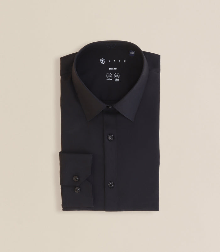 izac Chemise col français noire