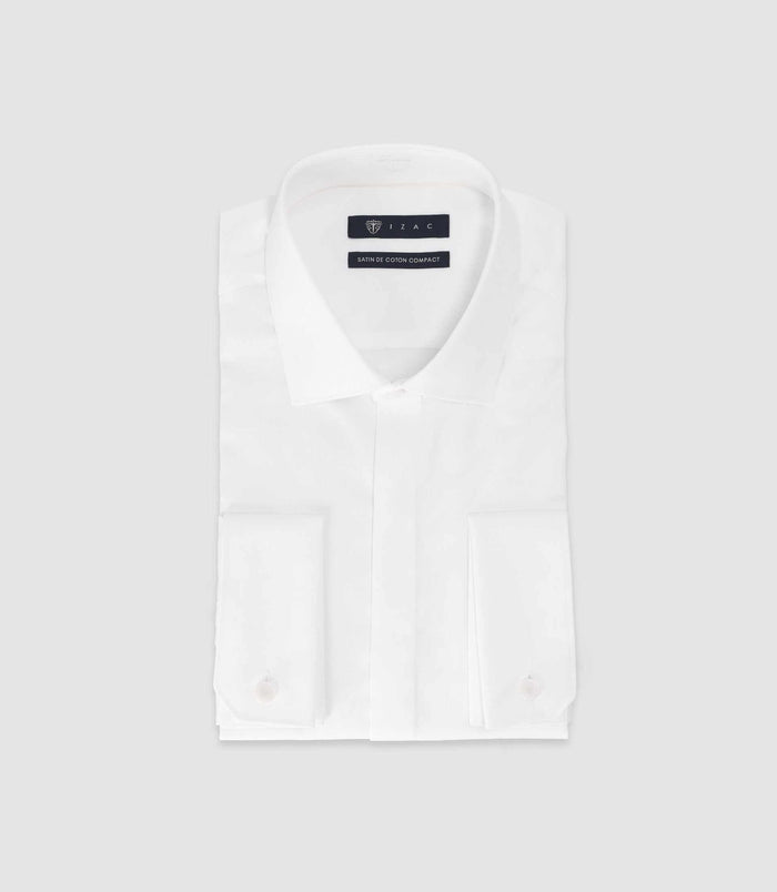 izac Chemise col italien blanche