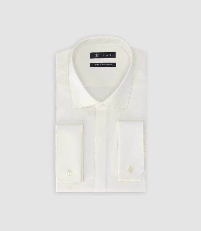 izac Chemise col italien écrue