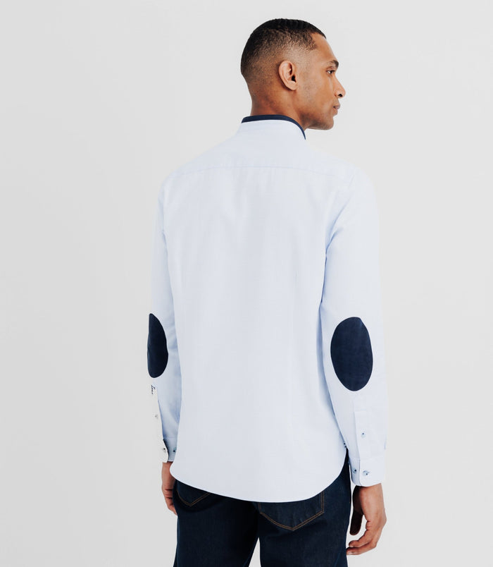 Izac Chemise Col Mao Ciel