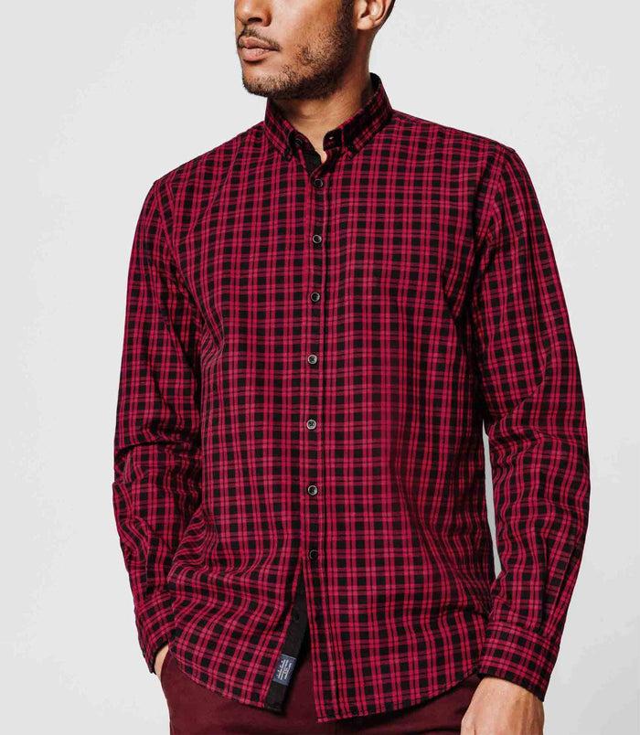izac Chemise coton carreaux