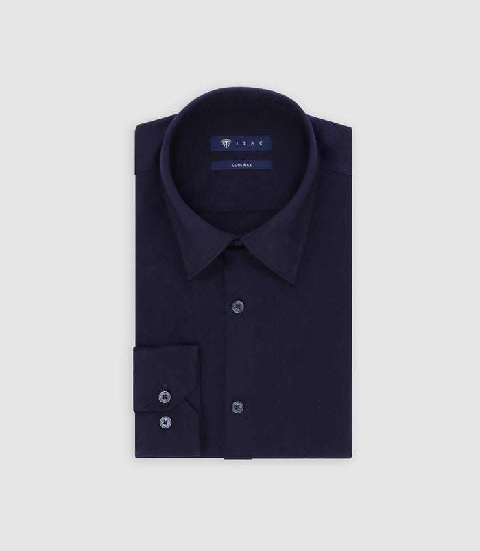 izac Chemise coupe slim marine