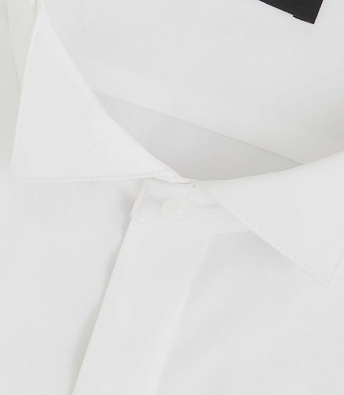 Izac Chemise De Cérémonie En Satin Blanc "Metaphor"