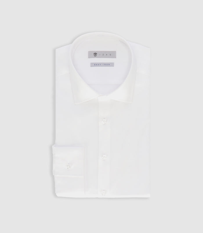 izac Chemise easy iron blanche PRESLEY