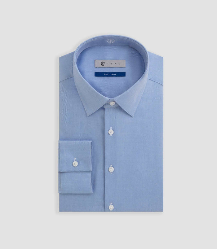 Izac Chemise Easy Iron Bleu "Benson"