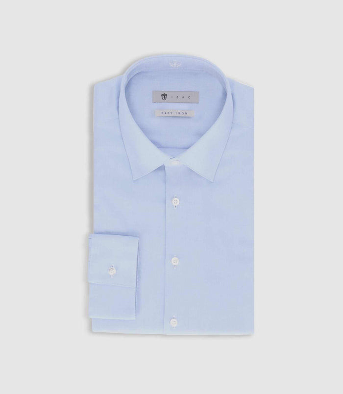 izac Chemise easy iron bleu ciel PRINCE