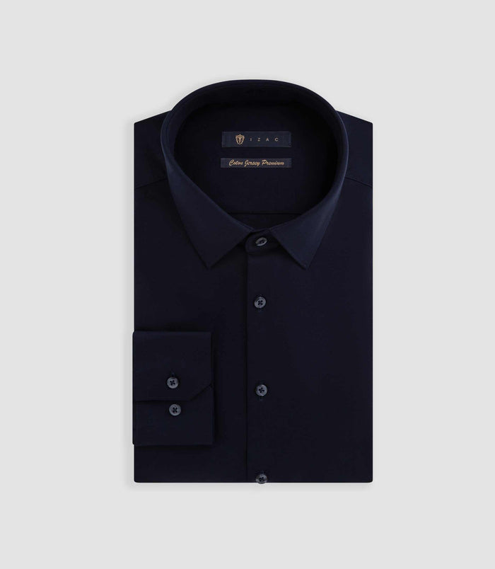Izac Chemise En Jersey De Coton Marine "Dylan'