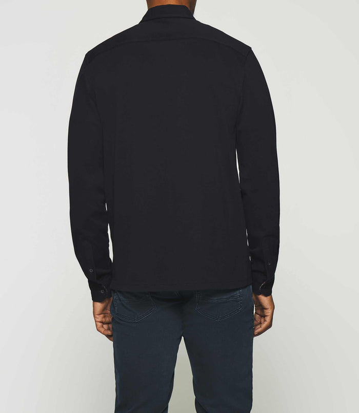 Izac Chemise En Jersey Unie Marine KANTIN
