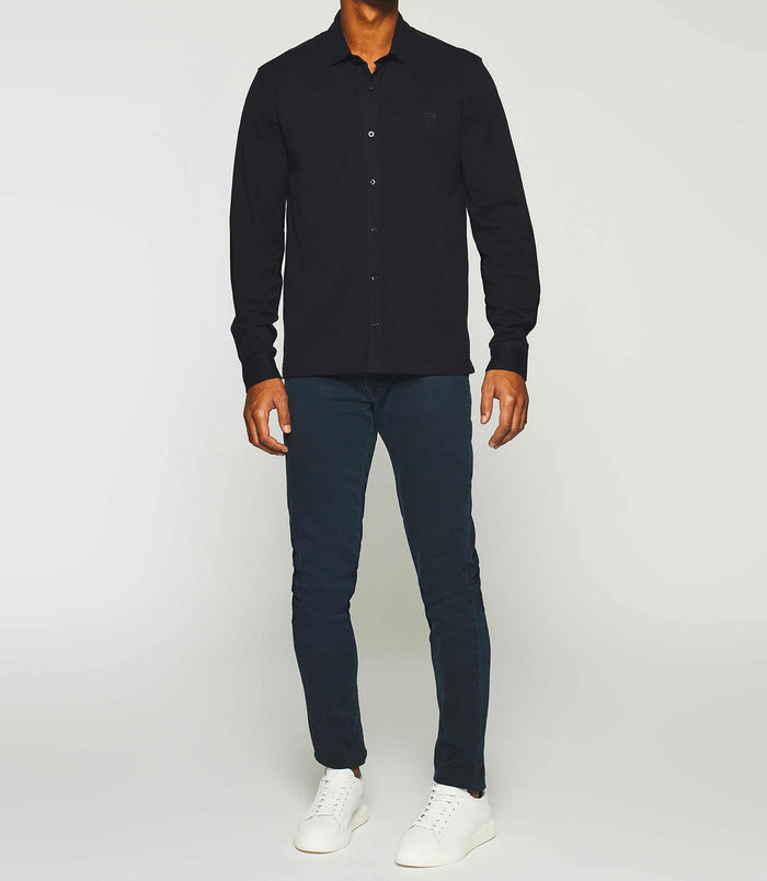izac Chemise en jersey unie marine KANTIN