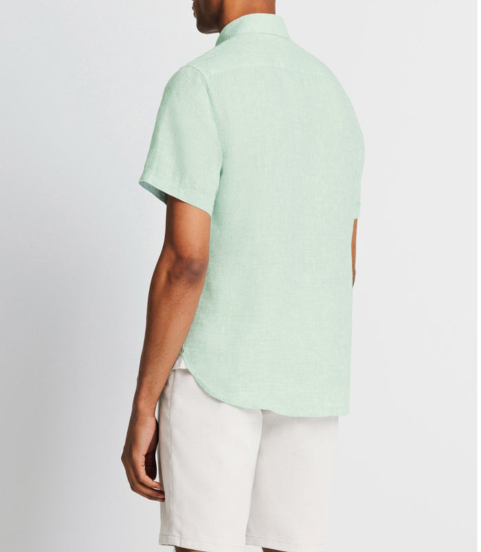 Izac Chemise En Lin Vert Clair