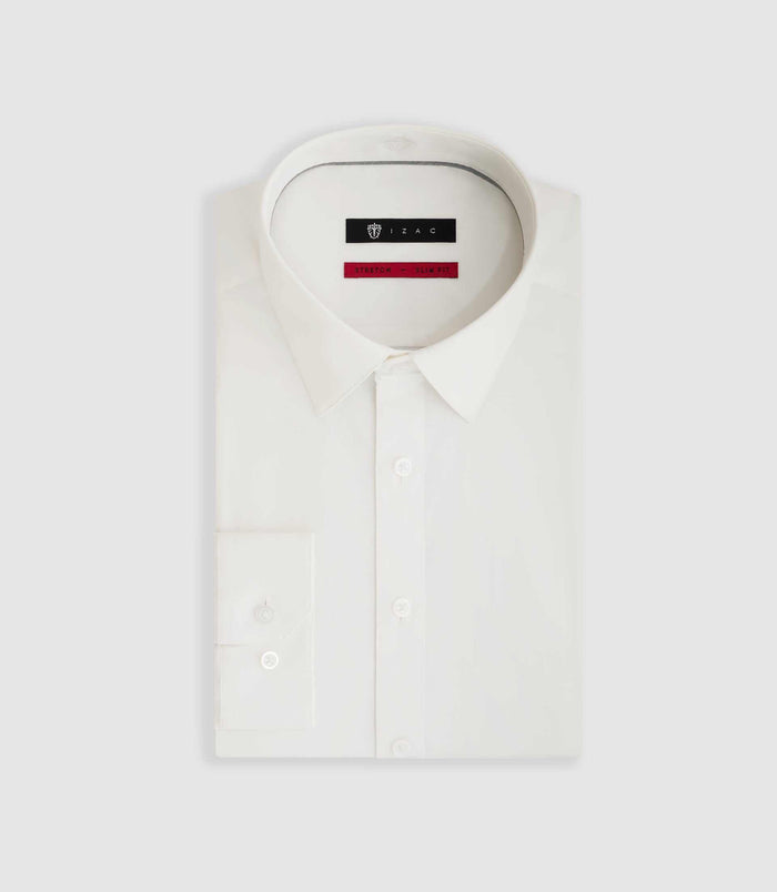 Izac Chemise En Popeline Stretch écru "Malte"