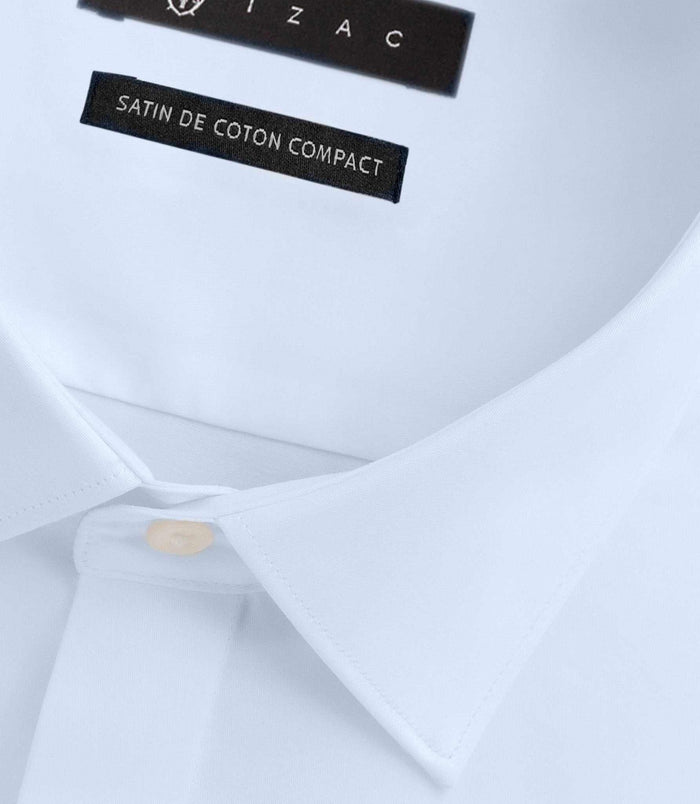 Izac Chemise En Satin De Coton Ciel SATINCACHE