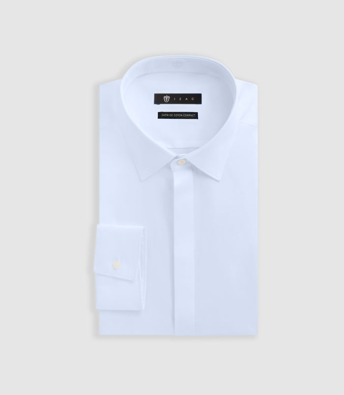 izac Chemise en satin de coton ciel SATINCACHE
